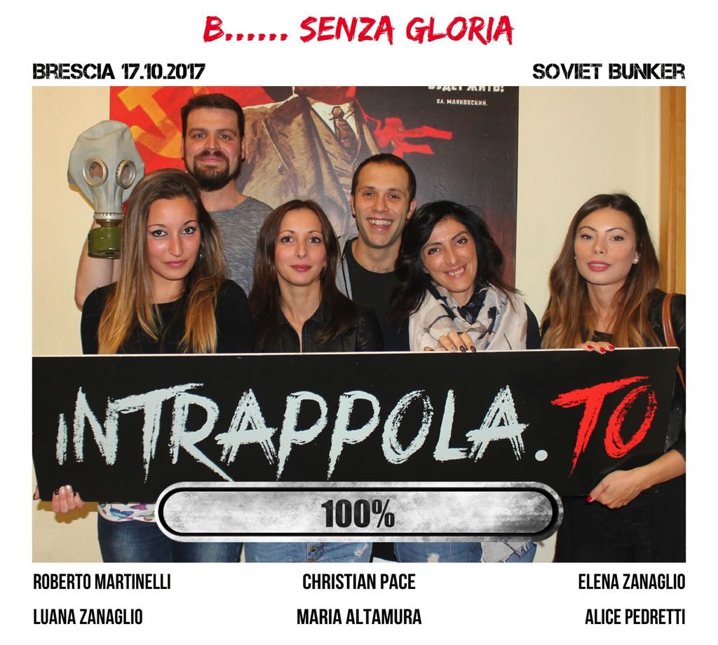 Il gruppo b...... senza gloria è fuggito dalla nostra escape room Soviet Bunker