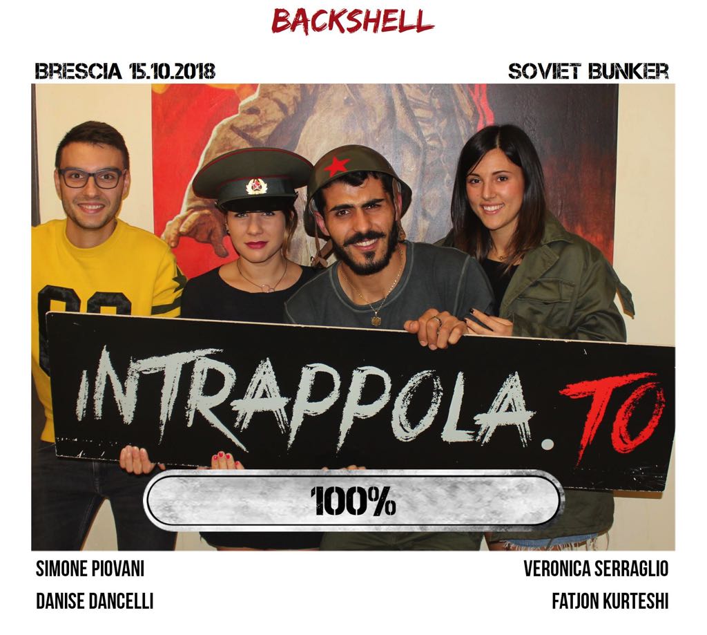 Il gruppo backshell è fuggito dalla nostra escape room Soviet Bunker