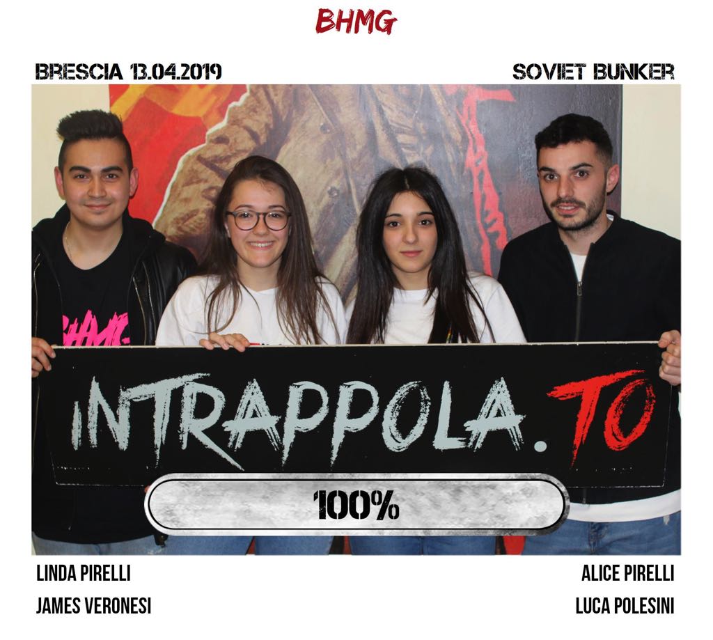 Il gruppo bhmg è fuggito dalla nostra escape room Soviet Bunker