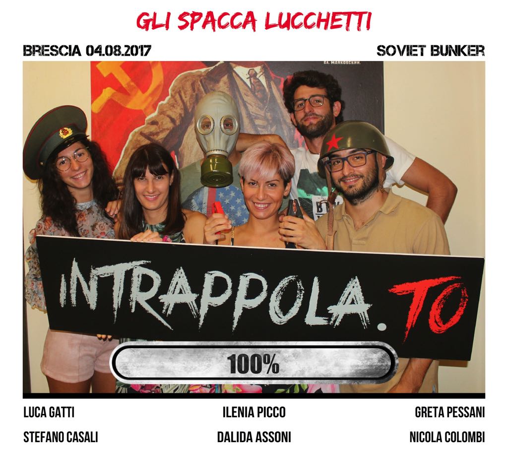 Il gruppo gli spacca lucchetti è fuggito dalla nostra escape room Soviet Bunker