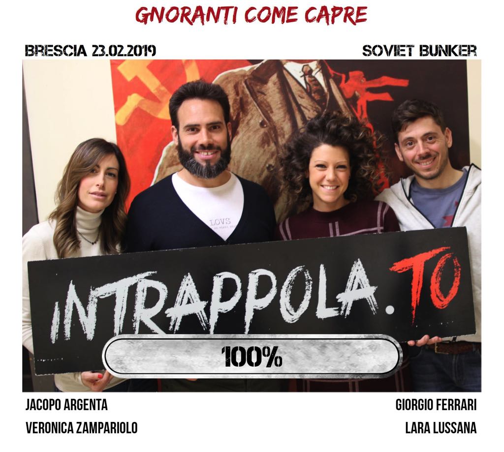 Il gruppo gnoranti come capre è fuggito dalla nostra escape room Soviet Bunker