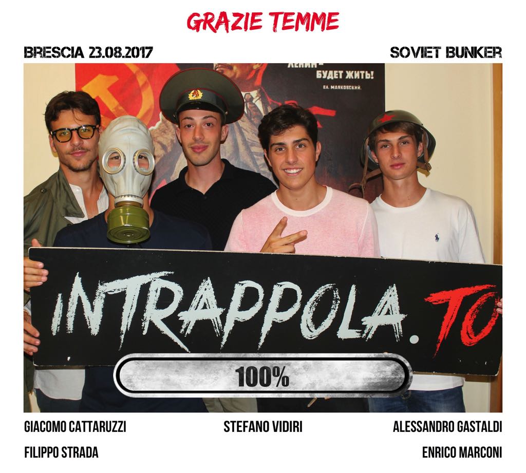 Il gruppo grazie temme è fuggito dalla nostra escape room Soviet Bunker