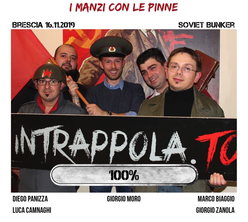Il gruppo i manzi con le pinne è fuggito dalla nostra escape room Soviet Bunker