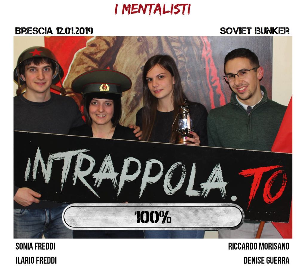 Il gruppo i mentalisti è fuggito dalla nostra escape room Soviet Bunker