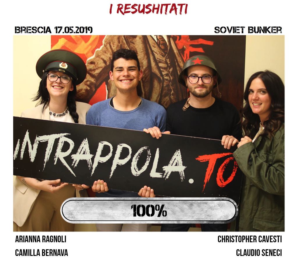 Il gruppo i resushitati è fuggito dalla nostra escape room Soviet Bunker