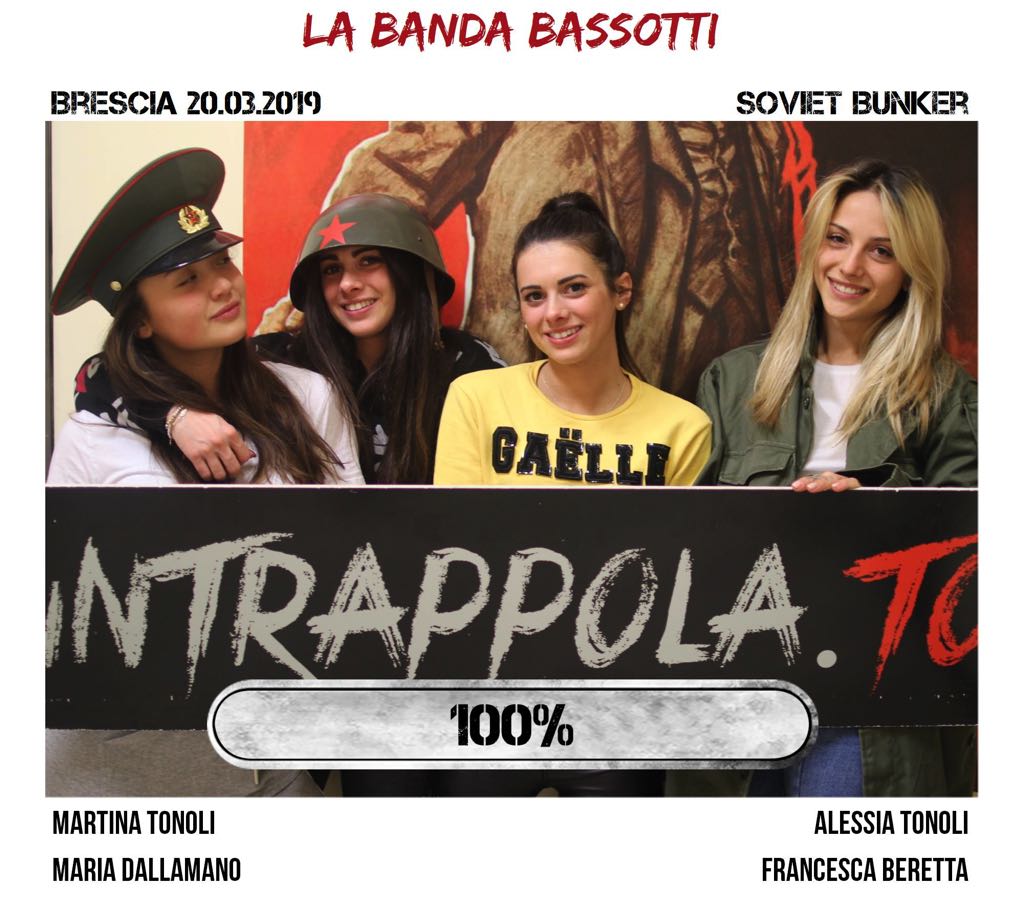 Il gruppo la banda bassotti è fuggito dalla nostra escape room Soviet Bunker