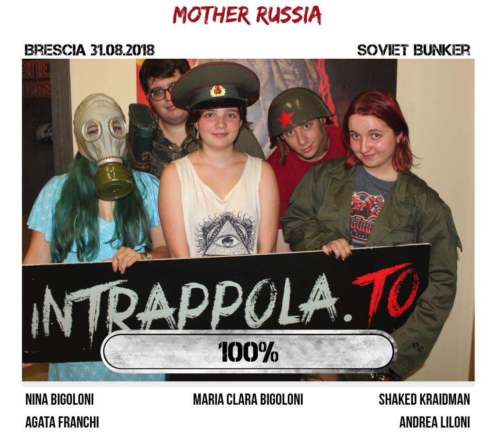 Il gruppo mother russia è fuggito dalla nostra escape room Soviet Bunker