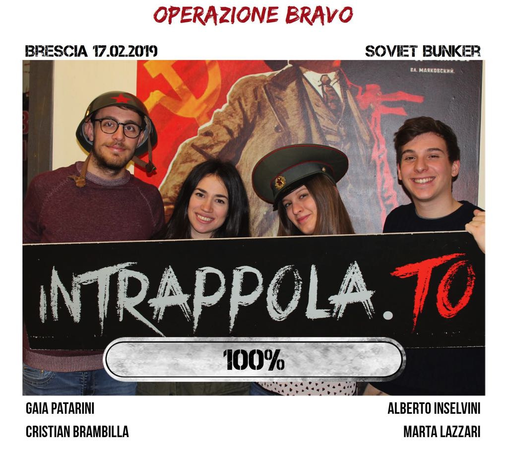 Il gruppo operazione bravo è fuggito dalla nostra escape room Soviet Bunker