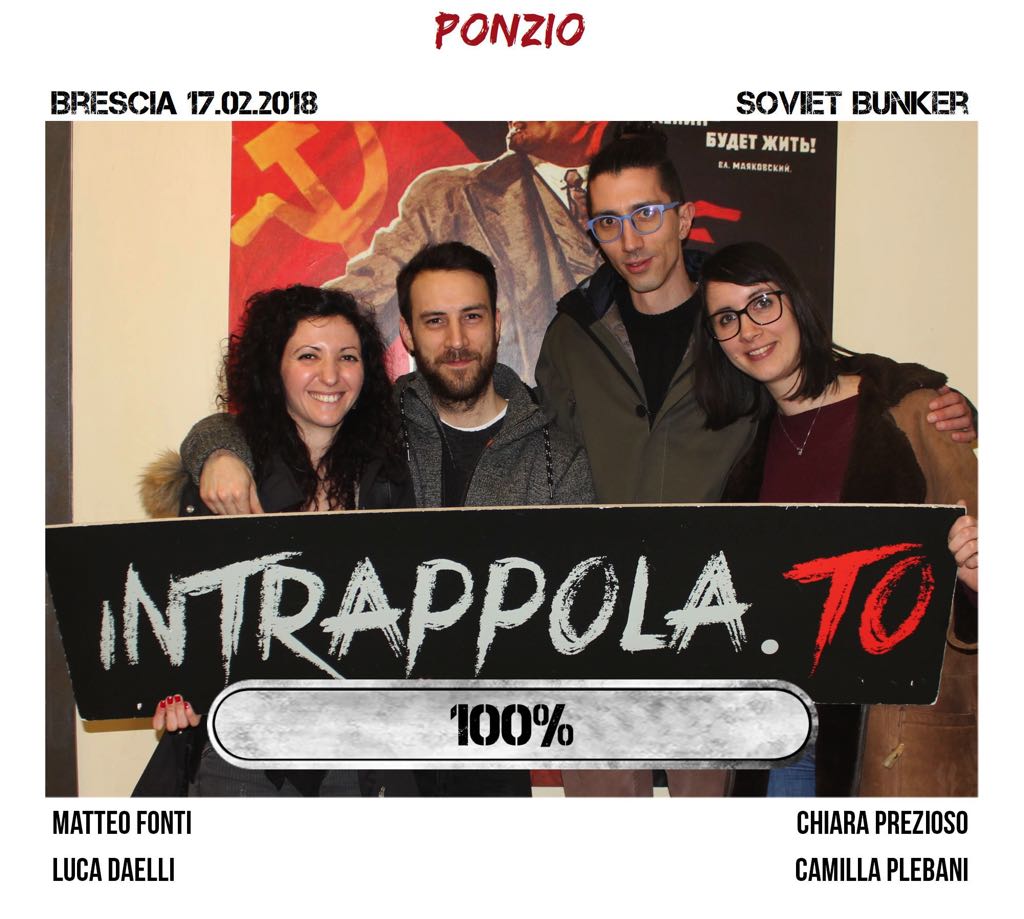 Il gruppo ponzio è fuggito dalla nostra escape room Soviet Bunker