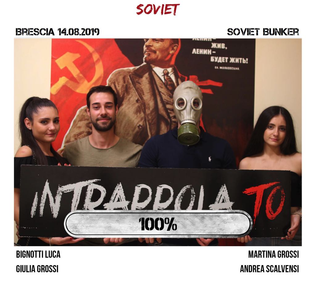 Il gruppo soviet è fuggito dalla nostra escape room Soviet Bunker