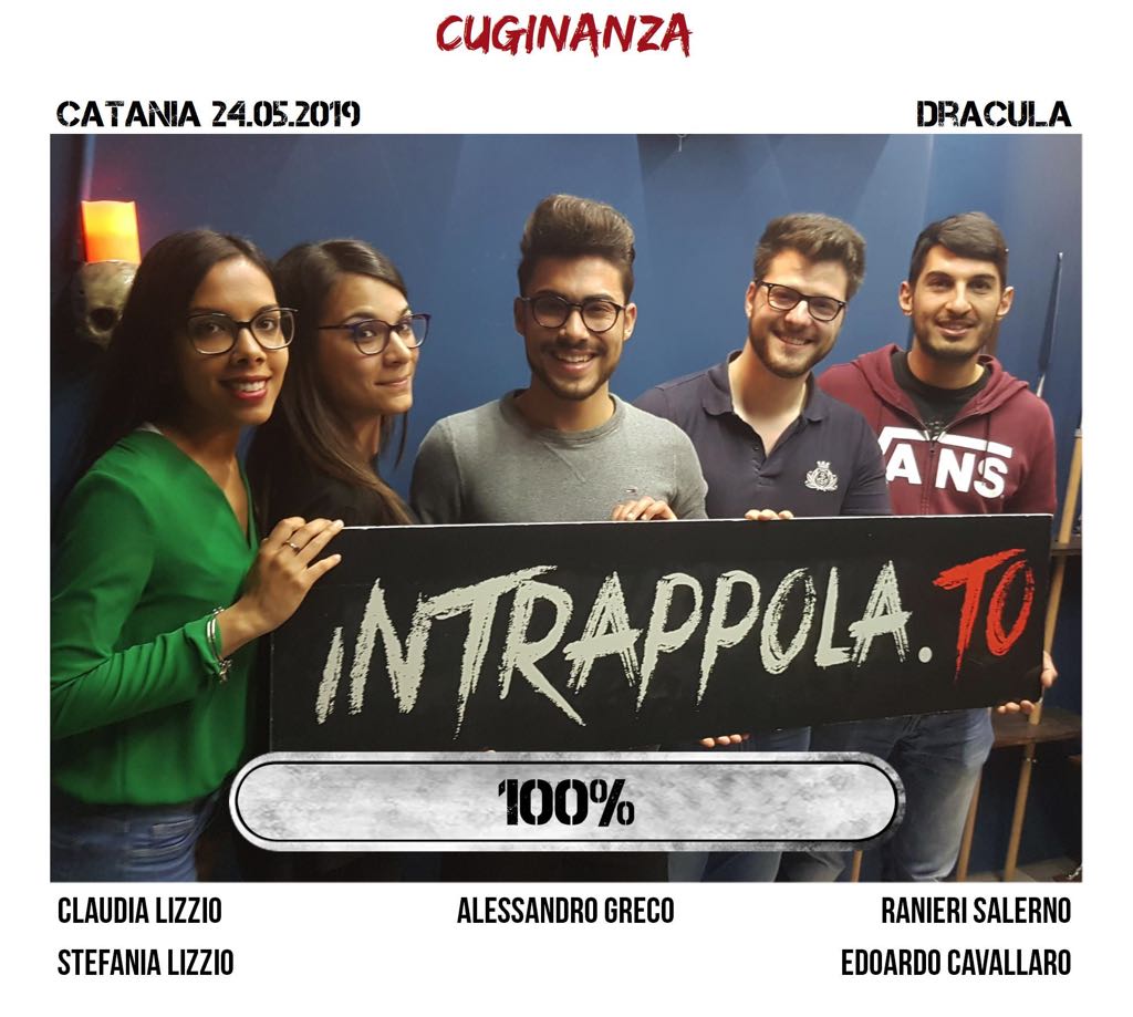 Il gruppo Cuginanza è fuggito dalla nostra escape room Dracula