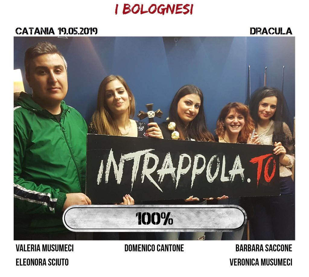 Il gruppo I Bolognesi è fuggito dalla nostra escape room Dracula