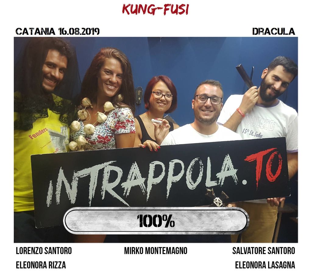 Il gruppo Kung-Fusi è fuggito dalla nostra escape room Dracula