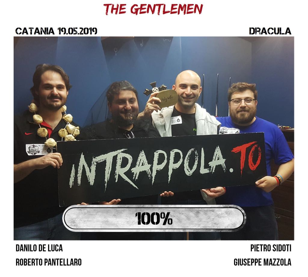 Il gruppo The Gentlemen è fuggito dalla nostra escape room Dracula