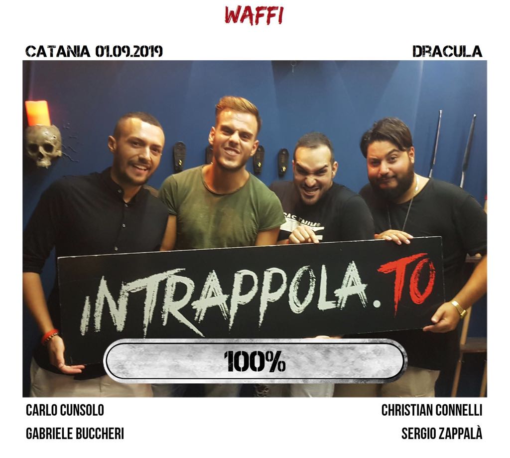 Il gruppo Waffi è fuggito dalla nostra escape room Dracula