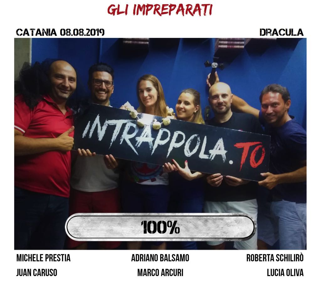 Il gruppo gli impreparati è fuggito dalla nostra escape room Dracula