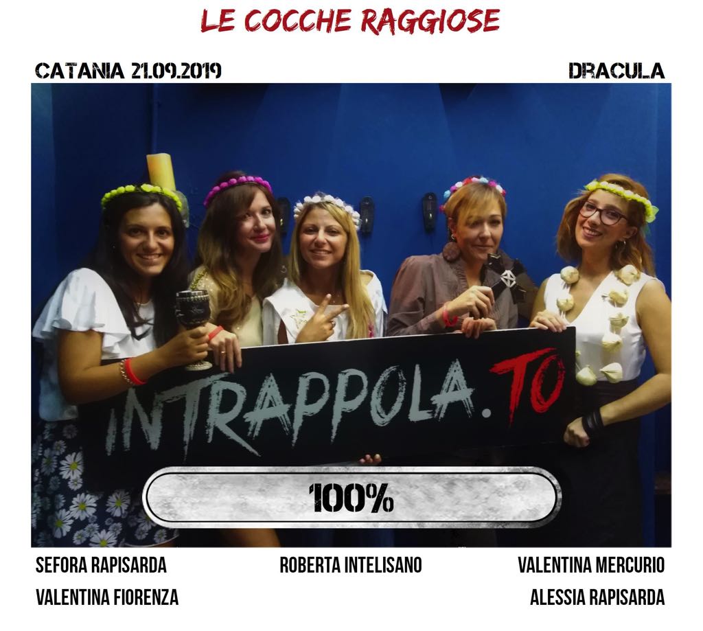 Il gruppo le cocche raggiose è fuggito dalla nostra escape room Dracula