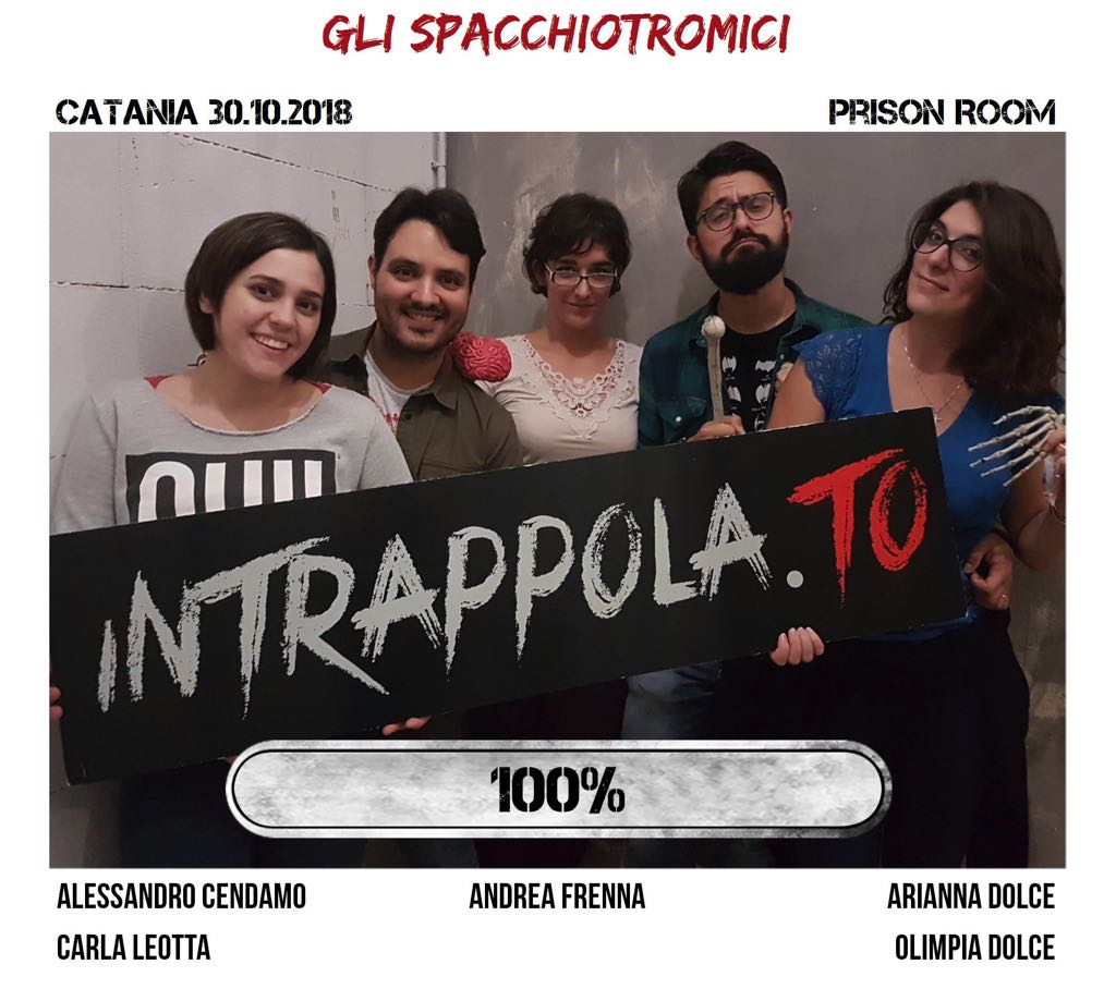 Il gruppo gli spacchiotromici è fuggito dalla nostra escape room Prison Room