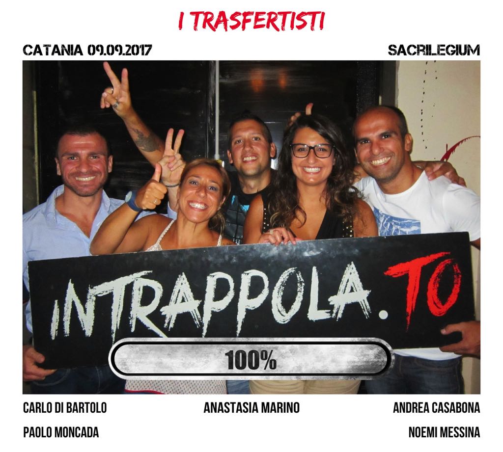Il gruppo i trasfertisti è fuggito dalla nostra escape room Sacrilegium