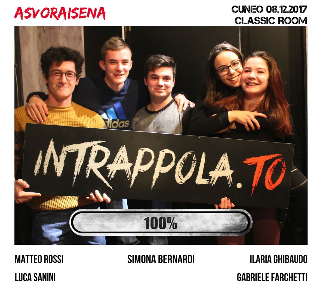 Il gruppo ASVORAISENA è fuggito dalla nostra escape room Classic Room
