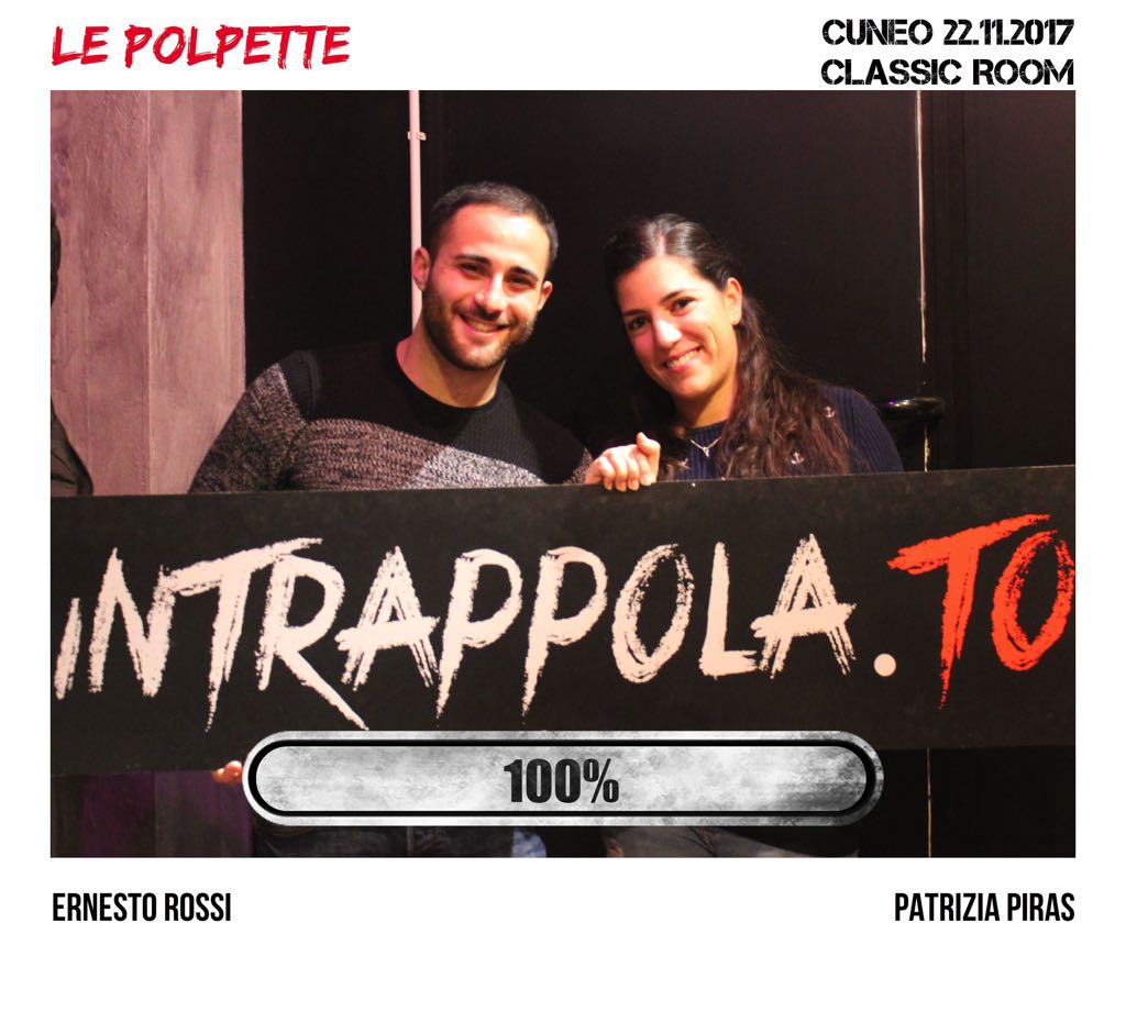 Il gruppo Le polpette è fuggito dalla nostra escape room Classic Room