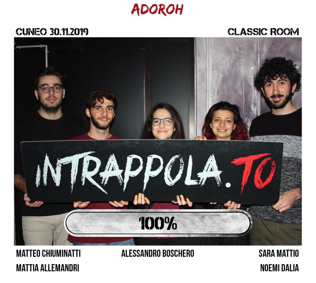 Il gruppo adoroh è fuggito dalla nostra escape room Classic Room