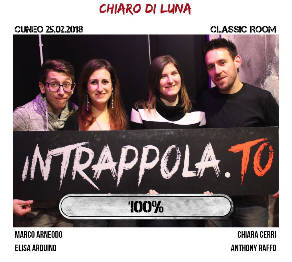 Il gruppo chiaro di luna è fuggito dalla nostra escape room Classic Room