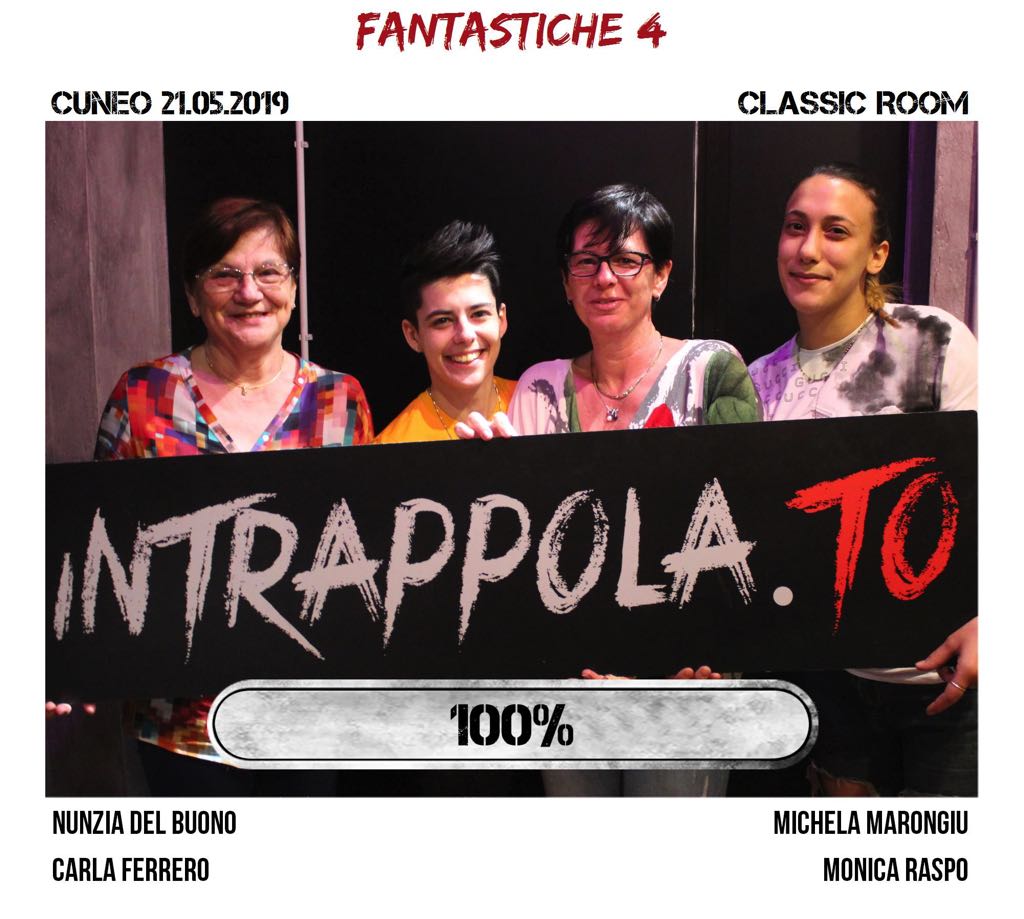 Il gruppo fantastiche 4 è fuggito dalla nostra escape room Classic Room