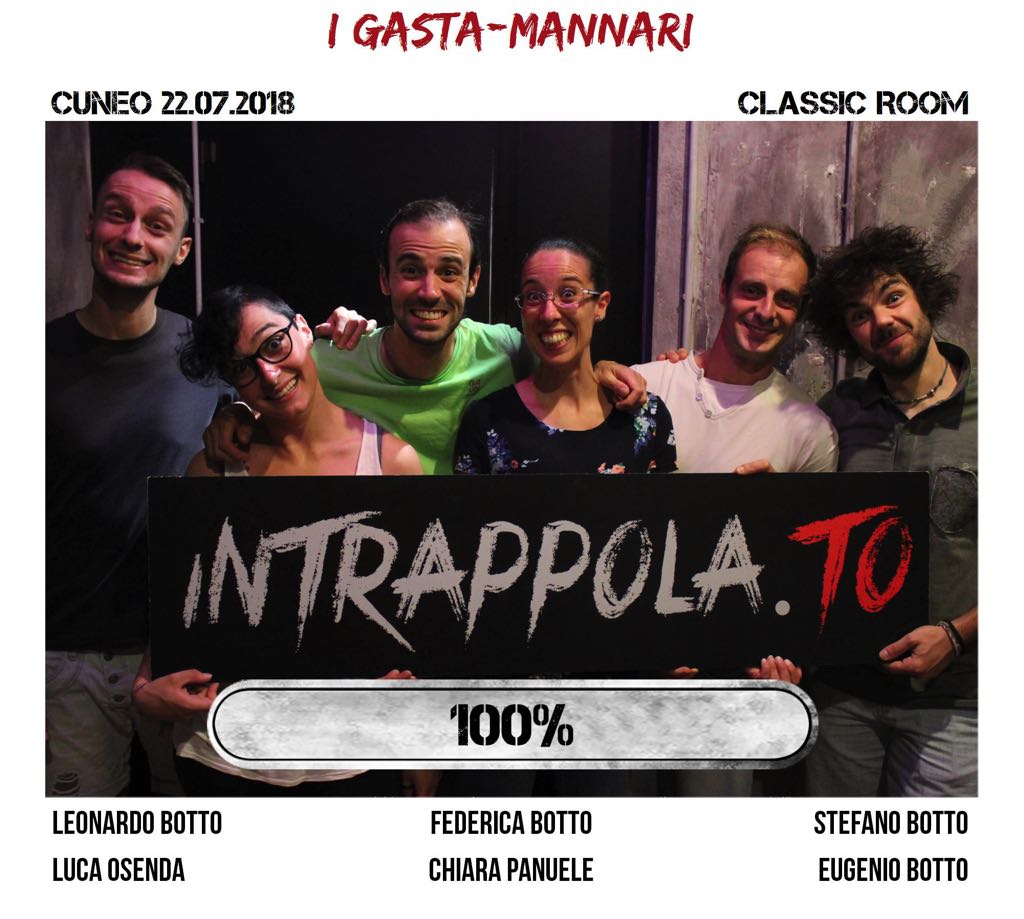 Il gruppo i gasta-mannari è fuggito dalla nostra escape room Classic Room