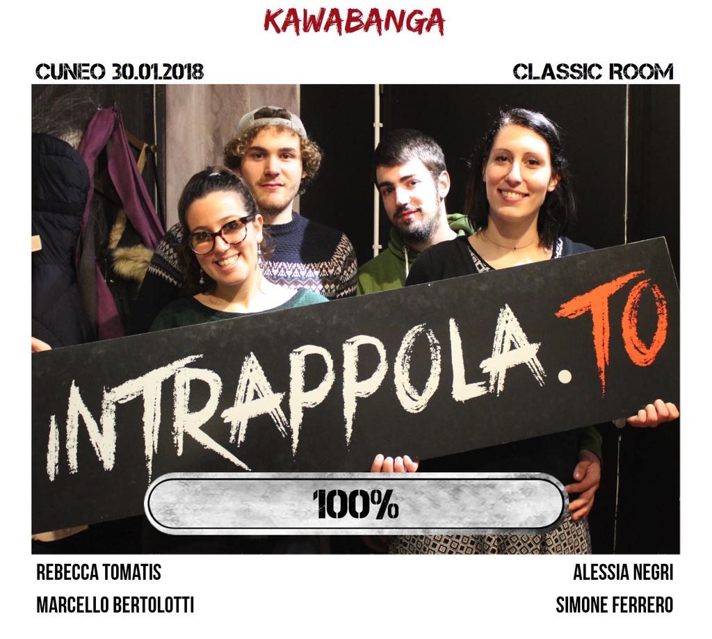 Il gruppo kawabanga è fuggito dalla nostra escape room Classic Room