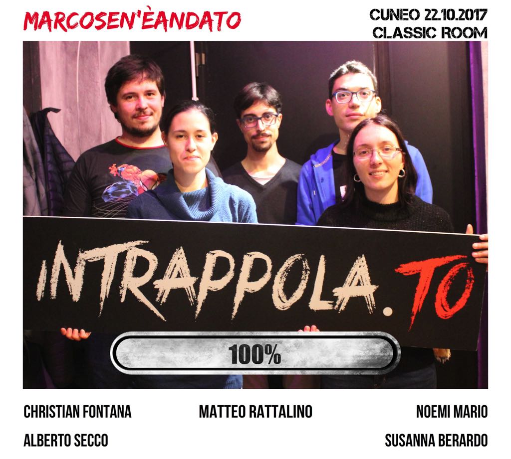 Il gruppo marcosen'èandato è fuggito dalla nostra escape room Classic Room