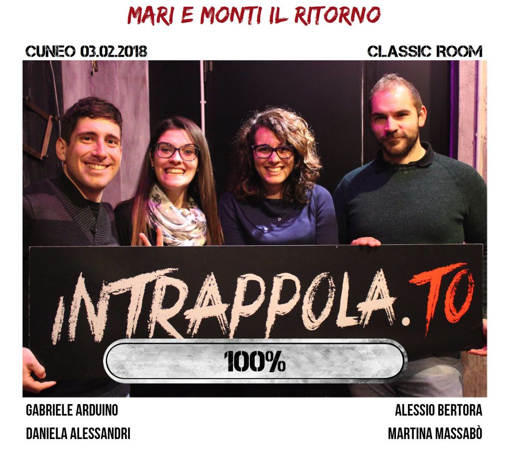Il gruppo mari e monti il ritorno è fuggito dalla nostra escape room Classic Room