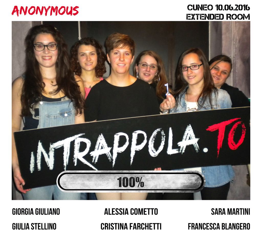 Il gruppo Anonymous è fuggito dalla nostra escape room 