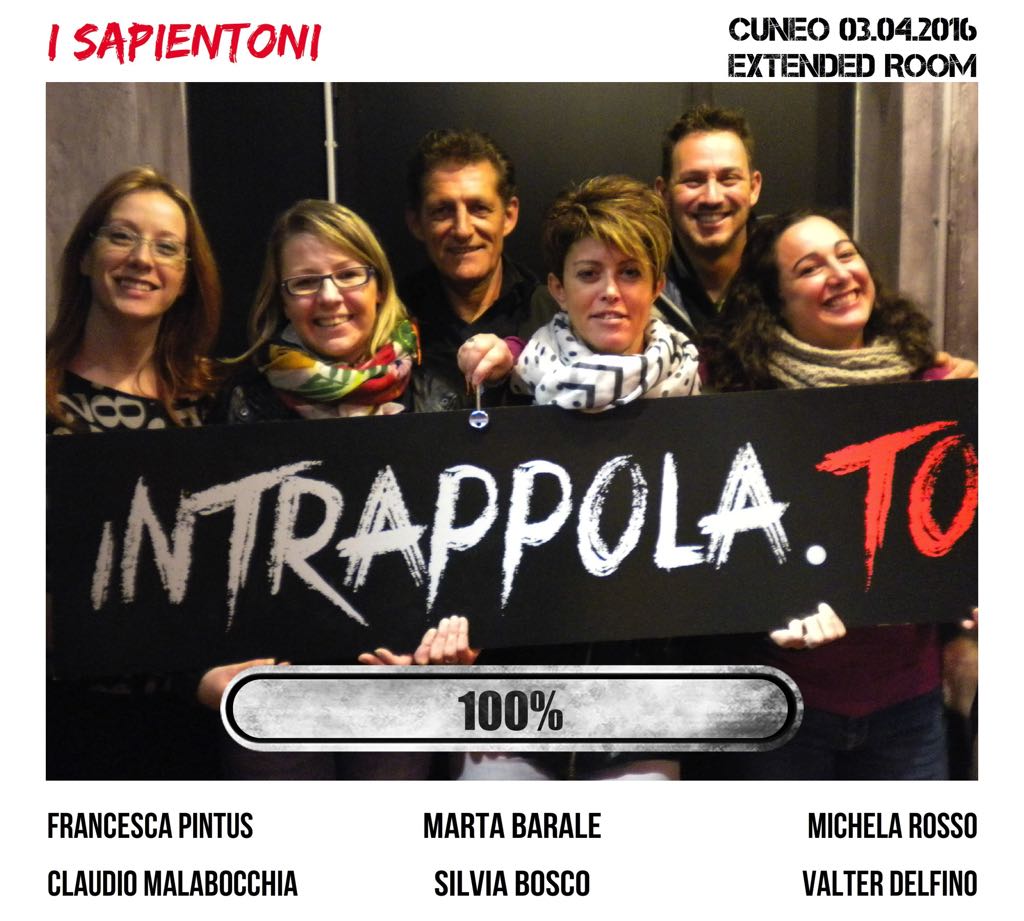 Il gruppo I sapientoni è fuggito dalla nostra escape room 