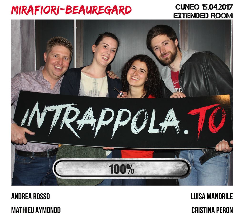 Il gruppo Mirafiori-Beauregard è fuggito dalla nostra escape room 