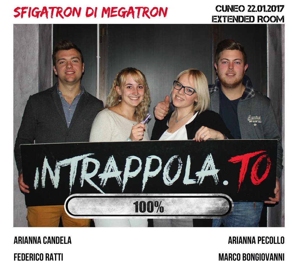 Il gruppo Sfigatron di megatron è fuggito dalla nostra escape room 