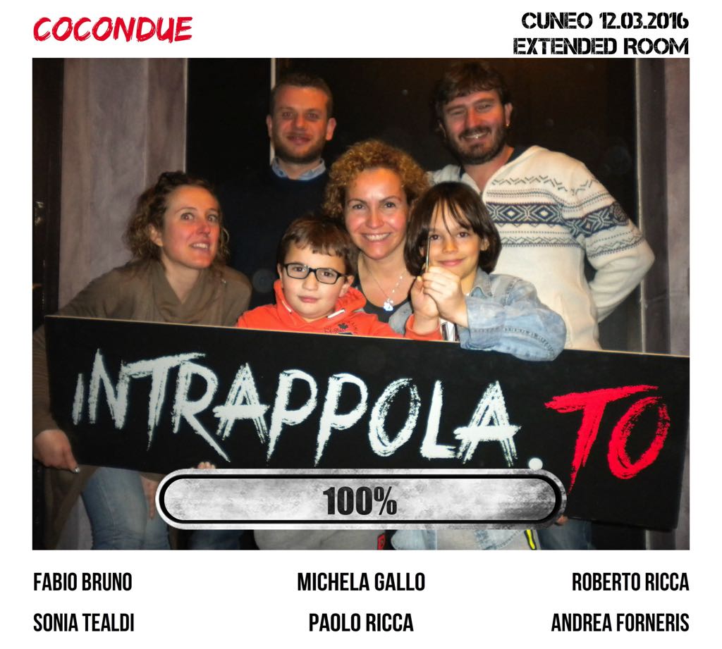 Il gruppo cocondue è fuggito dalla nostra escape room 