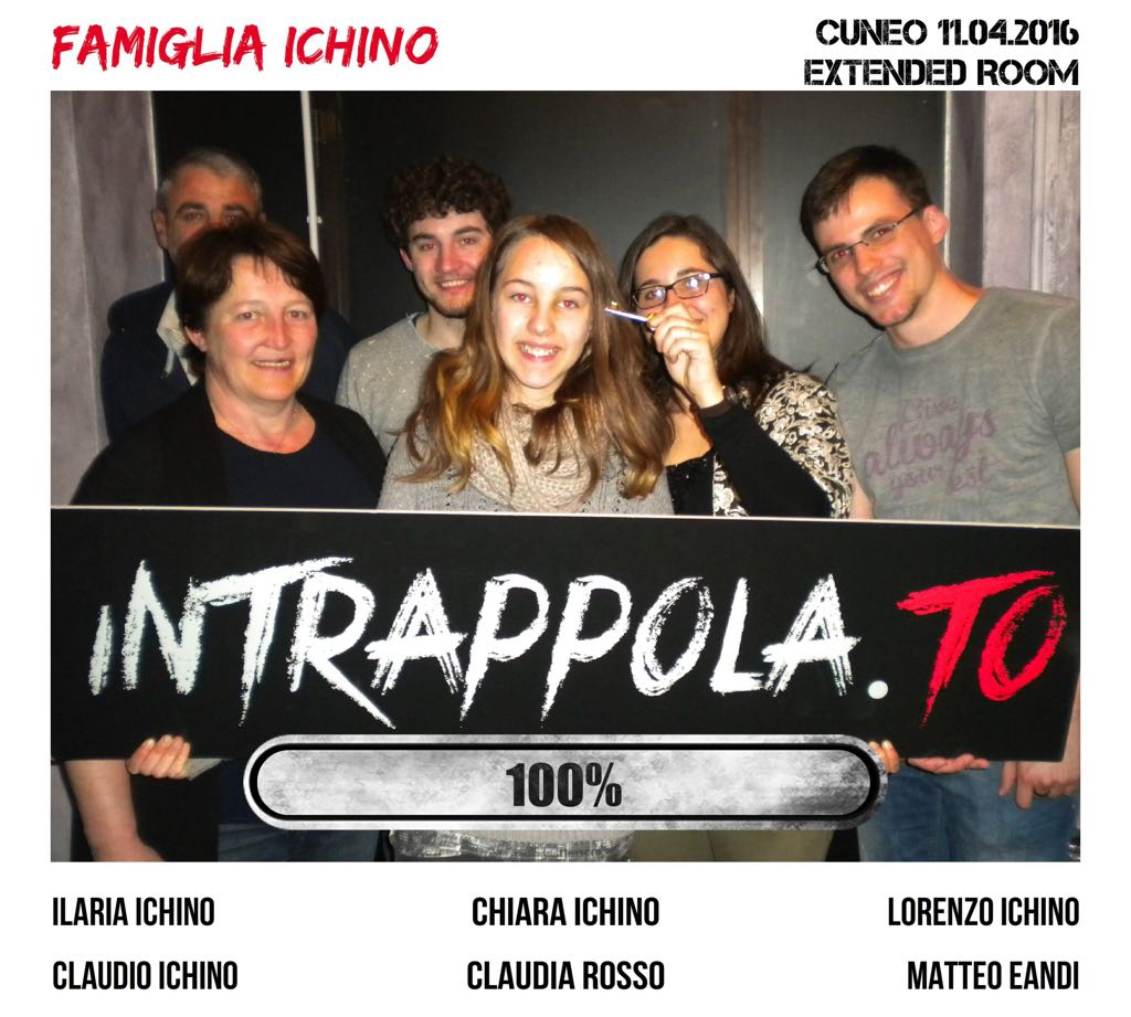 Il gruppo famiglia ichino è fuggito dalla nostra escape room 