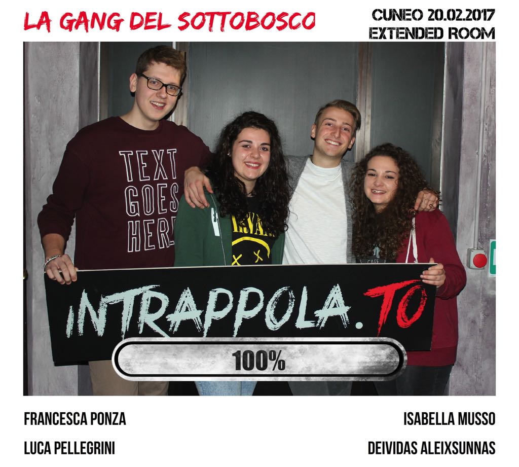 Il gruppo la gang del sottobosco è fuggito dalla nostra escape room 