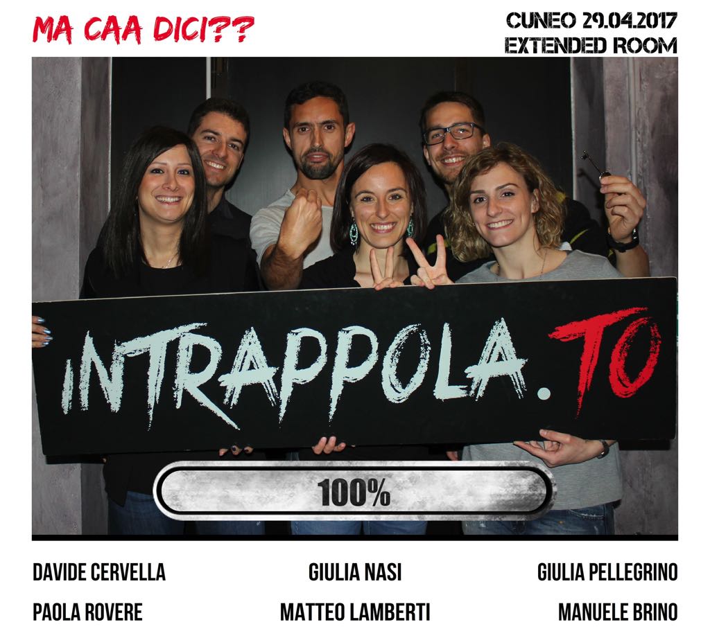 Il gruppo ma caa dici?? è fuggito dalla nostra escape room 