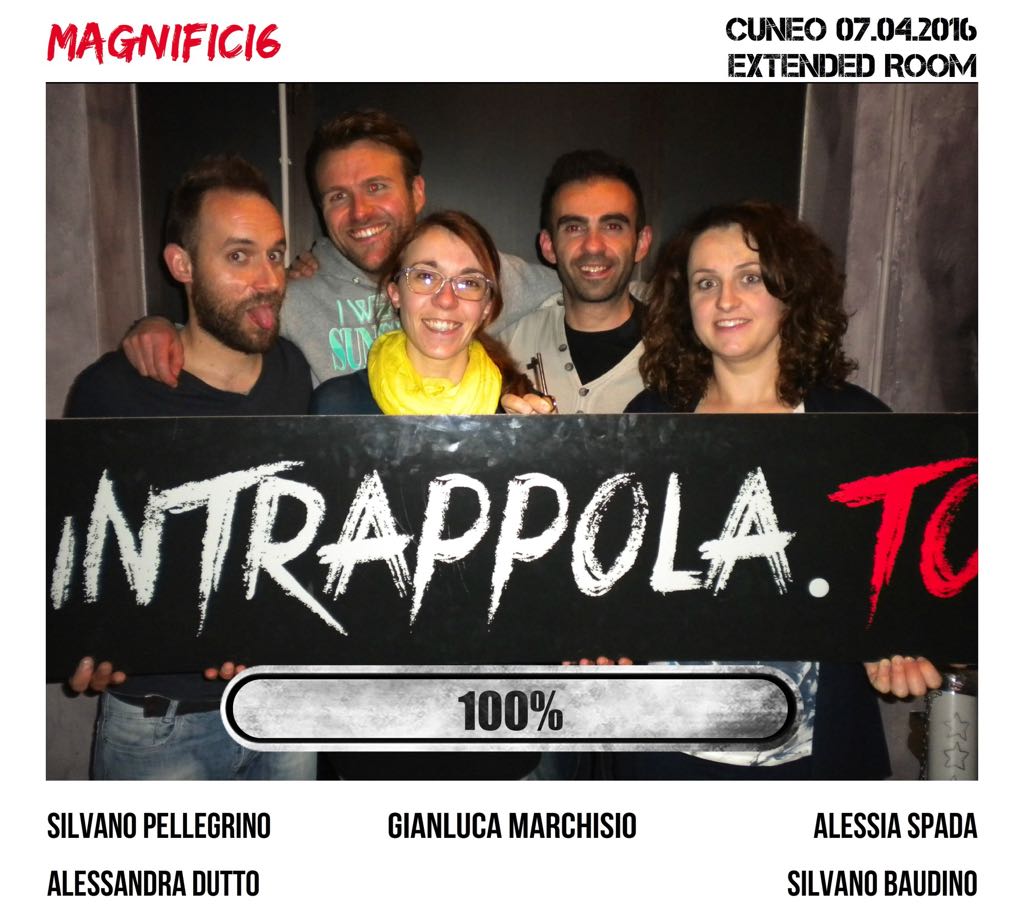 Il gruppo magnifici6 è fuggito dalla nostra escape room 
