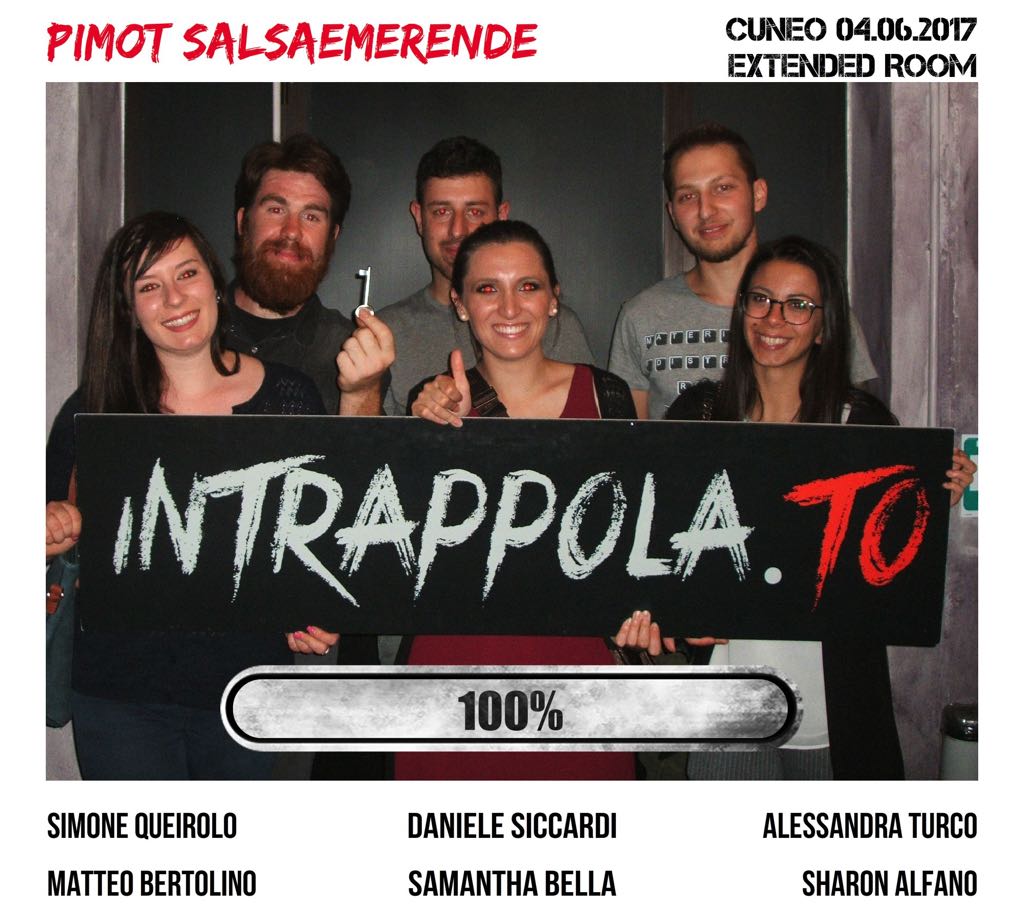Il gruppo pimot salsaemerende è fuggito dalla nostra escape room 
