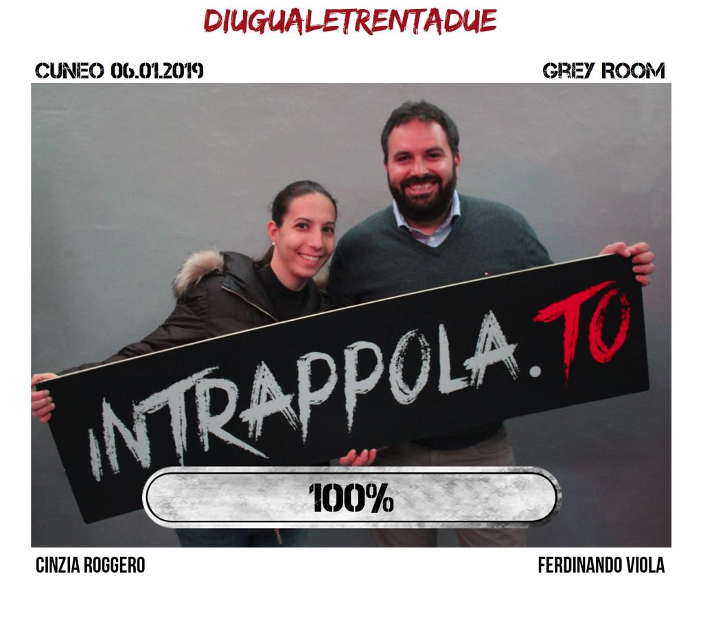 Il gruppo diugualetrentadue è fuggito dalla nostra escape room Grey Room