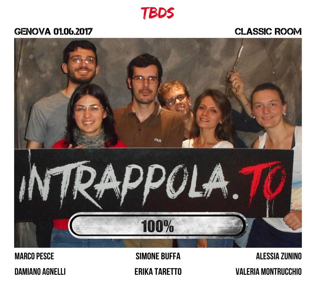 Il gruppo TBDs è fuggito dalla nostra escape room 