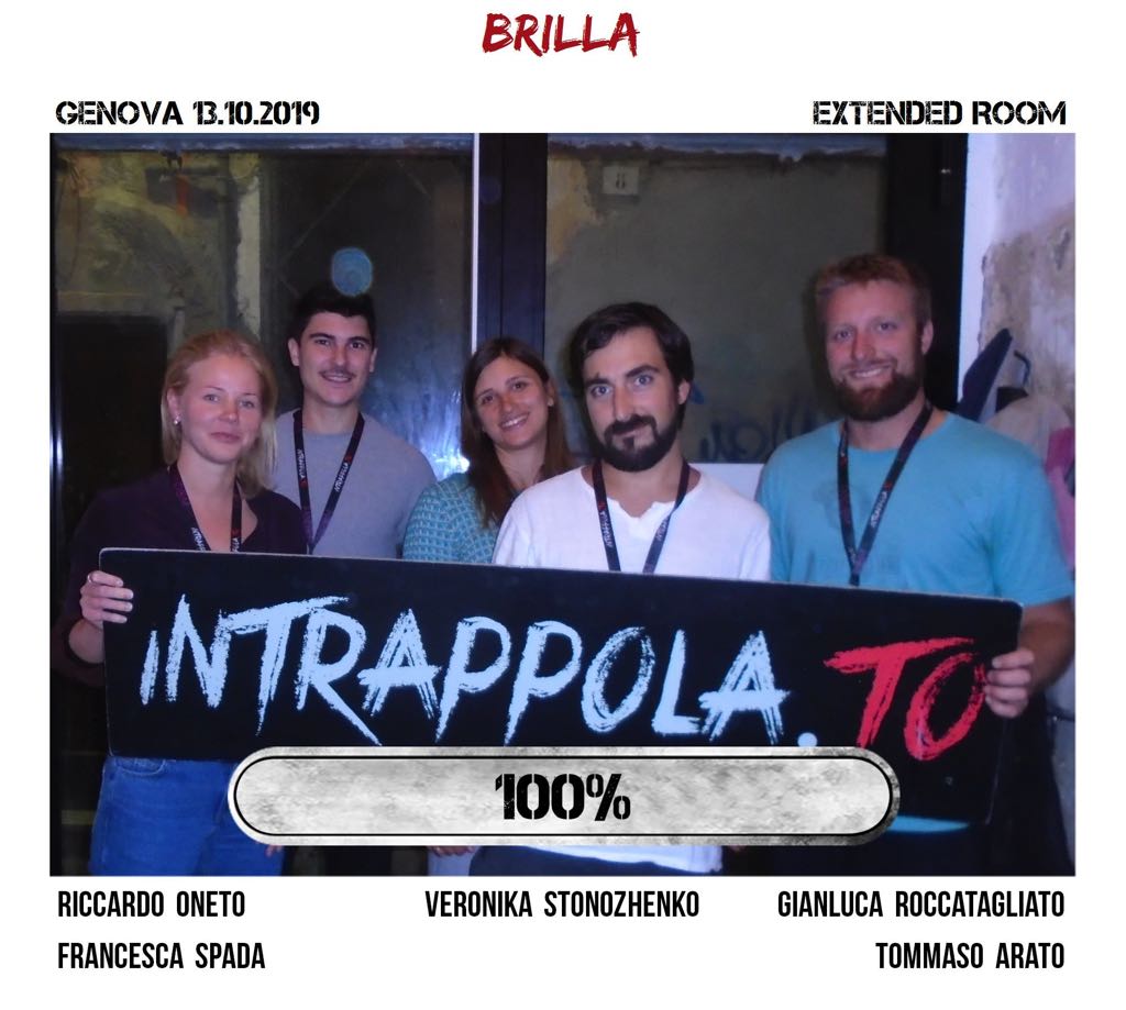 Il gruppo brilla è fuggito dalla nostra escape room Extended Room