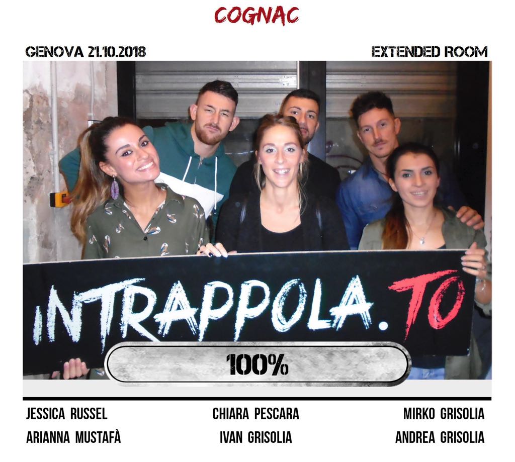 Il gruppo cognac è fuggito dalla nostra escape room Extended Room