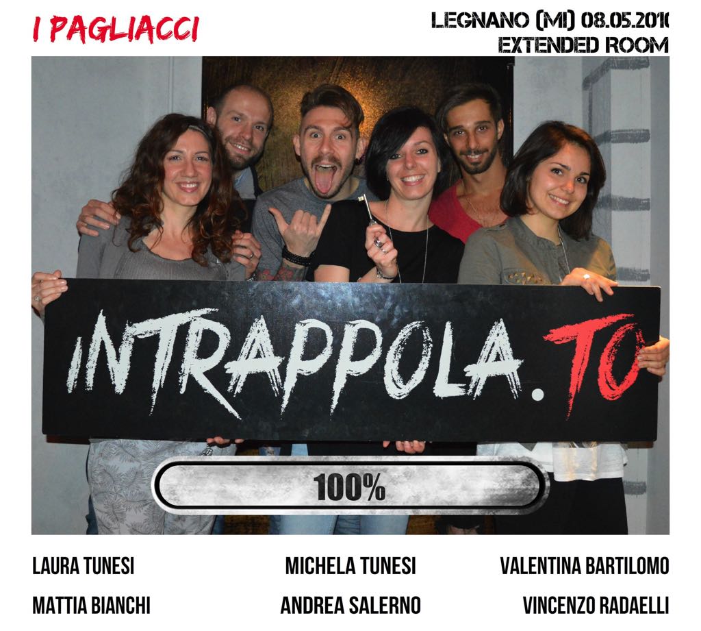 Il gruppo I Pagliacci è fuggito dalla nostra escape room Extended Room