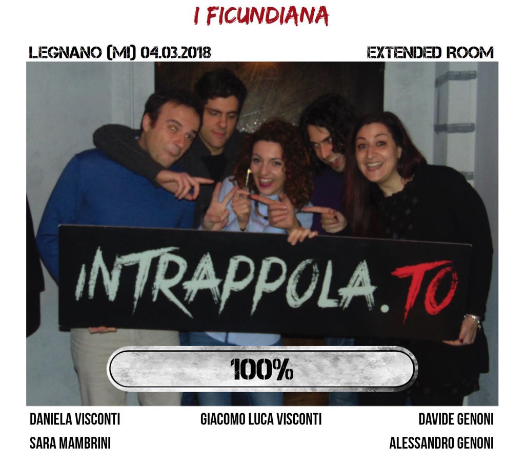 Il gruppo I ficundiana è fuggito dalla nostra escape room Extended Room