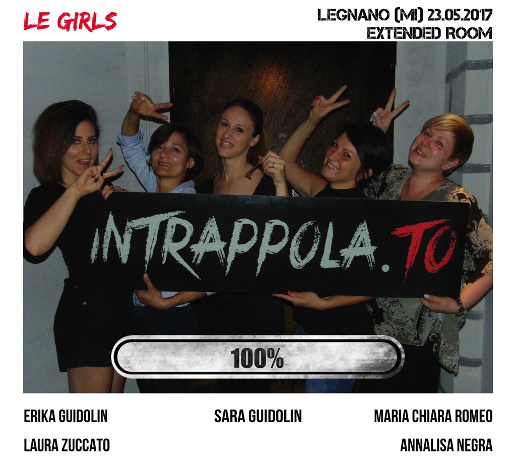 Il gruppo Le Girls è fuggito dalla nostra escape room Extended Room