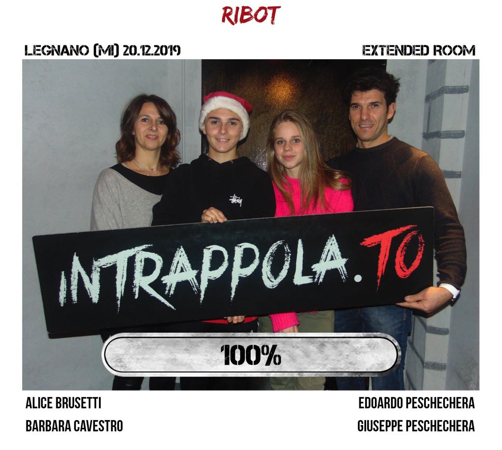 Il gruppo Ribot è fuggito dalla nostra escape room Extended Room